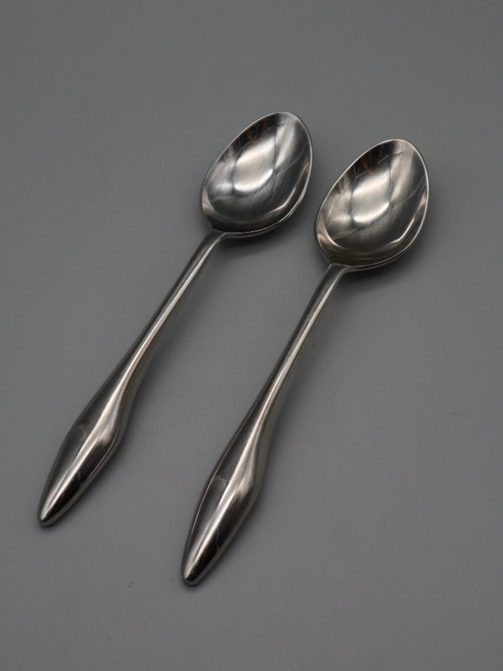 Calvin Klein Basso 18/10 Stainless Steel Flatware Set of 2 Place Spoons Modern